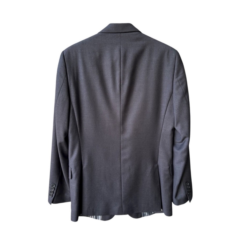 Giorgio Fiorelli Blazer Charcoal Grey 2 Button Single Vent Jacket Business 36R - Picture 3 of 6
